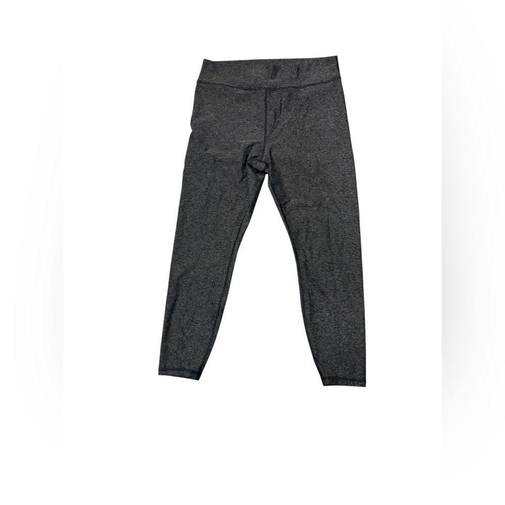 Womens High-Waist Heather Charcoal Leggings